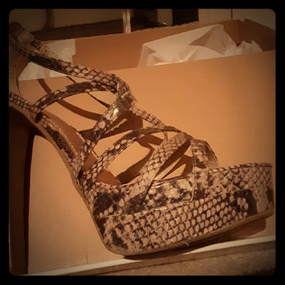 High stiletto sandals